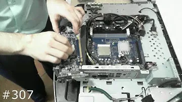 Полная разборка моноблока Packard Bell OneTwo L5351. Техобслуживание, Замена HDD, SSD, RAM, ODD